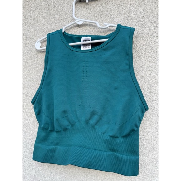 Gymshark Women's Sweat Seamless Midi Tank Rich Teal Size Small - Picture 4 of 10